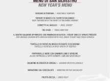 Menu di S. Silvestro